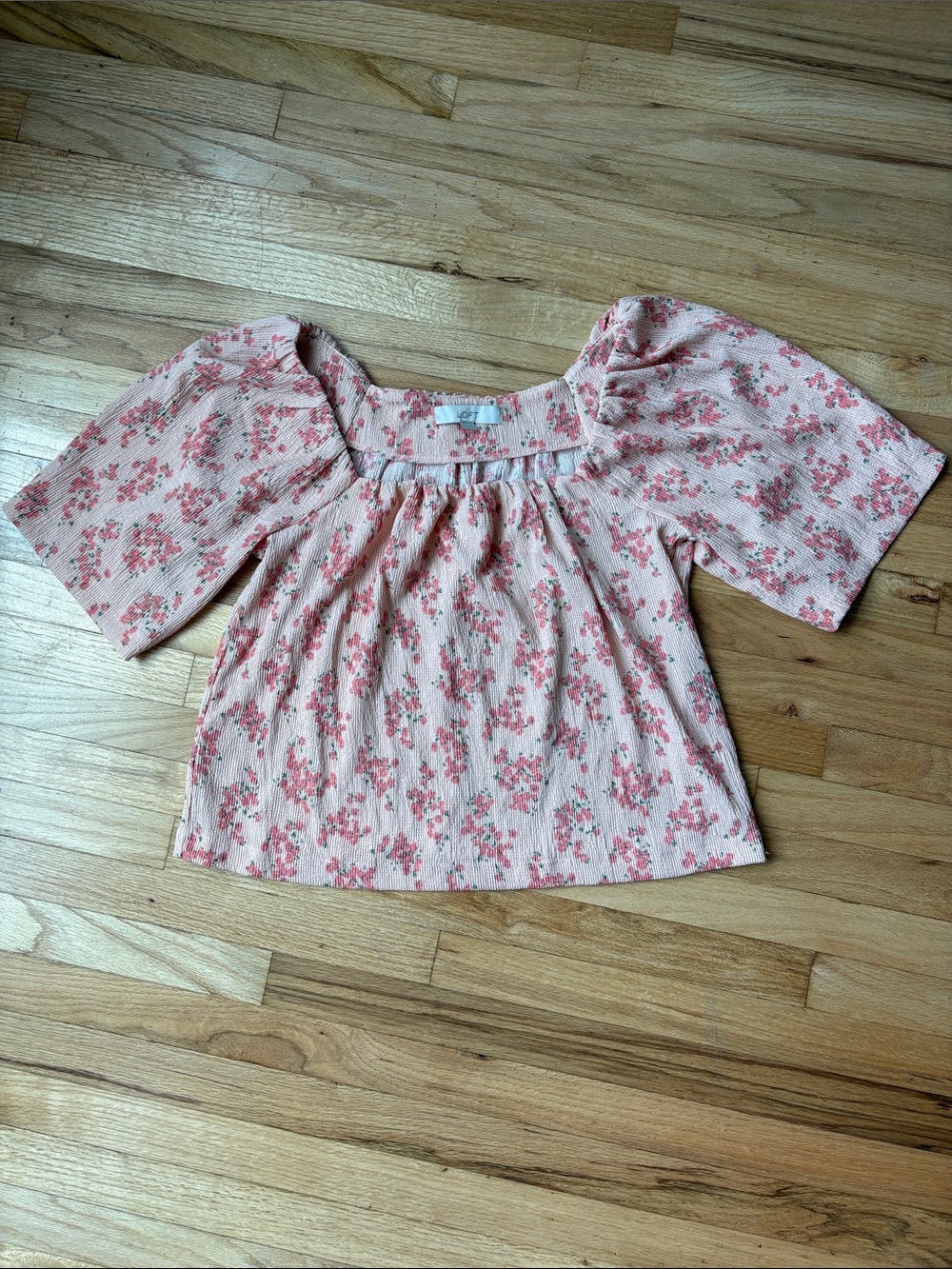 Pink Floral Blouse